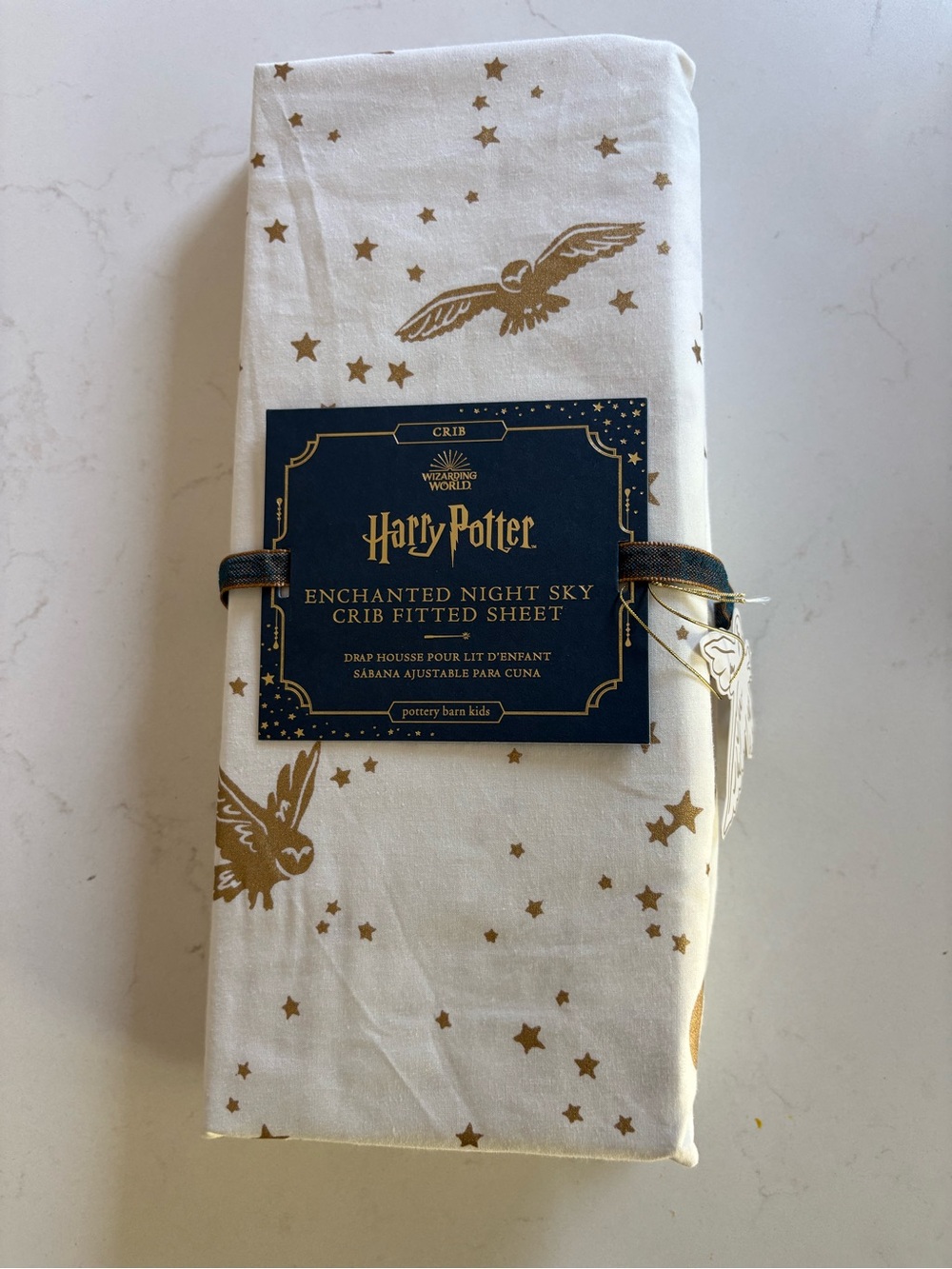 Potter Barn Kids Harry Potter Enchanted Night Sky Fitted Crib Fitted Sheet NWT